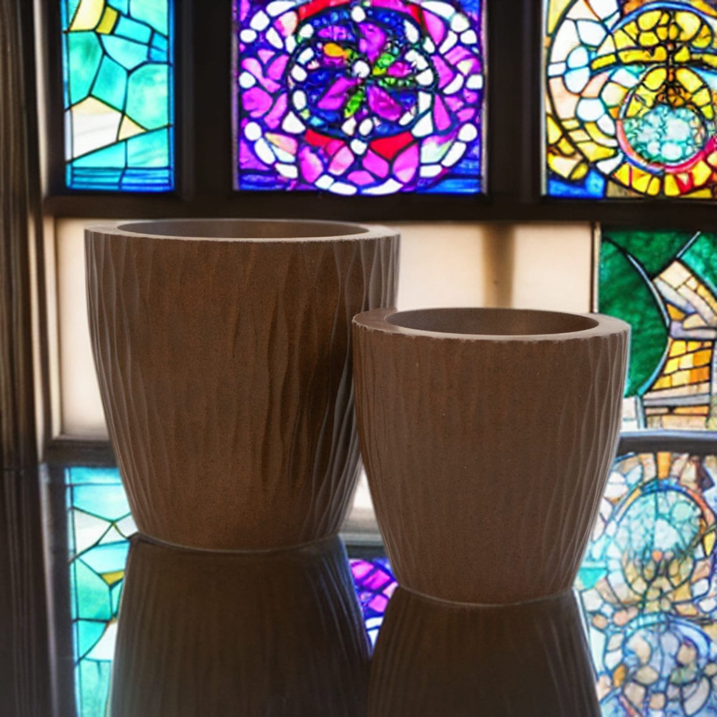 Vaso Veneza Marrom P