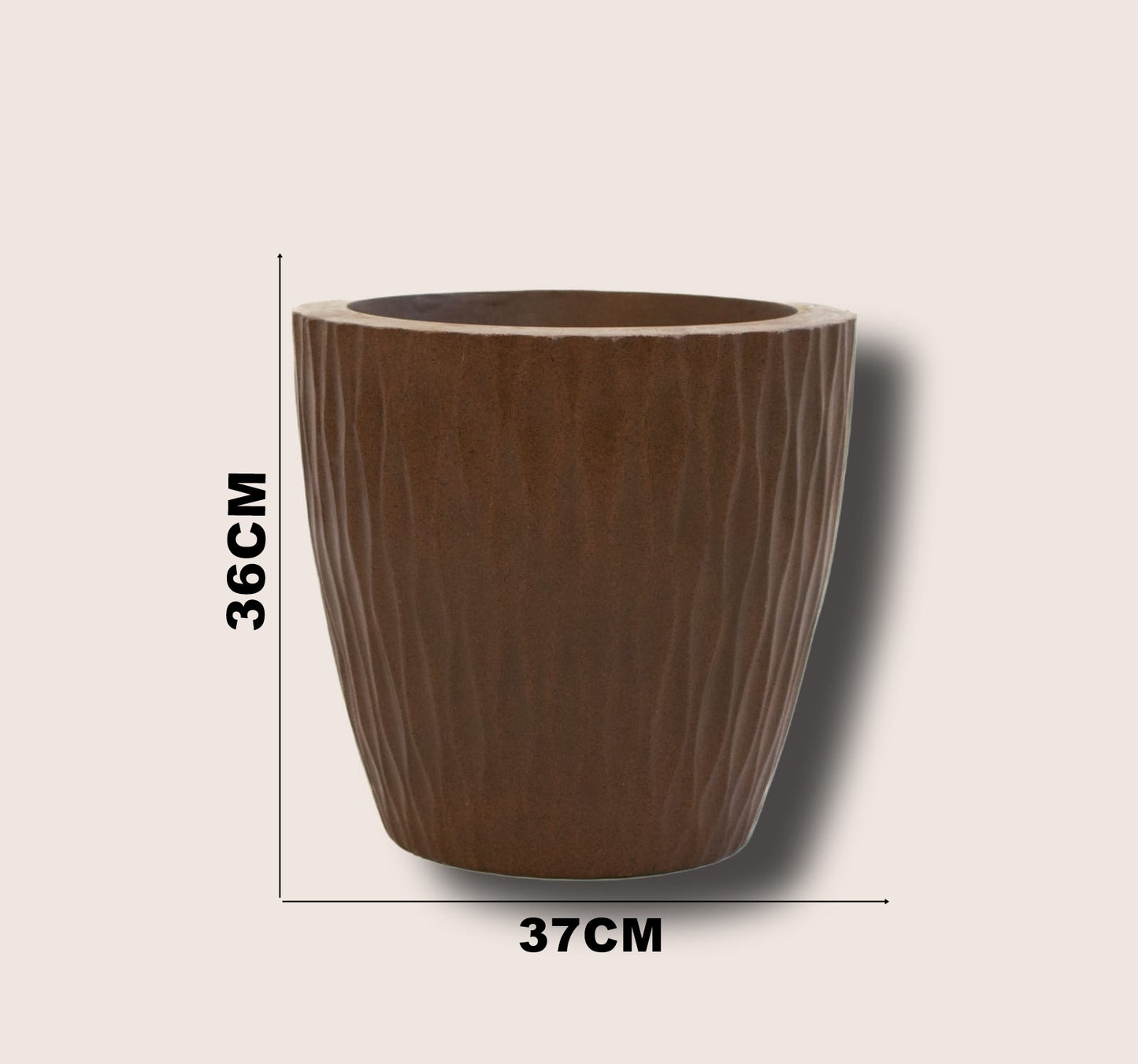 Vaso Veneza Marrom M