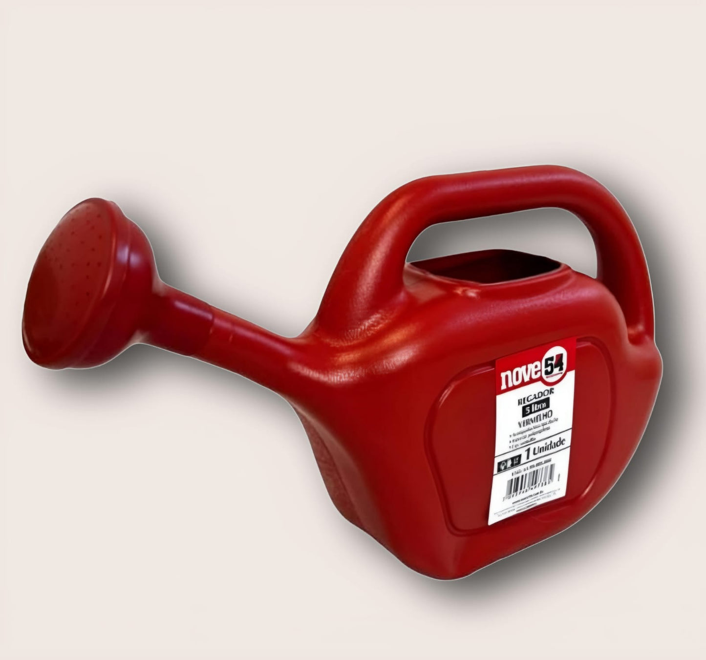 Regador Plástico Vermelho 5L